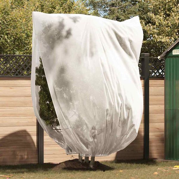 vidaXL Covers na fleece pre ochranu rastlín pred mrazom 3 pcs Biela