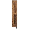 vidaXL Highboard Staré drevo 69,5 x 34 x 180 cm Kompozitné drevo