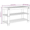 vidaXL Botník 3-poschodový 70x27,5x45 cm bambus