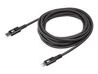 Kábel Lightning - USB-C s kolíkmi (samec) na Lightning s kolíkmi (samec) - 3 m - čierna