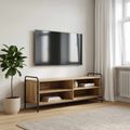 vidaXL TV skrinka 140 x 39,5 x 50 cm Dub artisan Kompozitné drevo