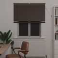 vidaXL Žalúzia Tmavohnedá s Vzorom 150 x 110 cm 25 mm PVC