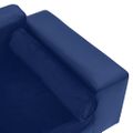 vidaXL Pohovka pre psa, modrá 81x43x31 cm, plyš a umelá koža