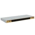 vidaXL Plávajúca nástenná polica betónovo sivá 60x23,5x3,8 cm MDF
