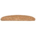 vidaXL Schodové rohože 20 ks 65x21x4 cm béžové, polkruhové, veľké