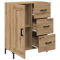 vidaXL Servírovacia skriňa dub artisan 69.5 x 34 x 90 cm