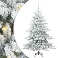 vidaXL Umelý Sklápací Vianočný Stromček Biela 150 cm PVC a oceľ