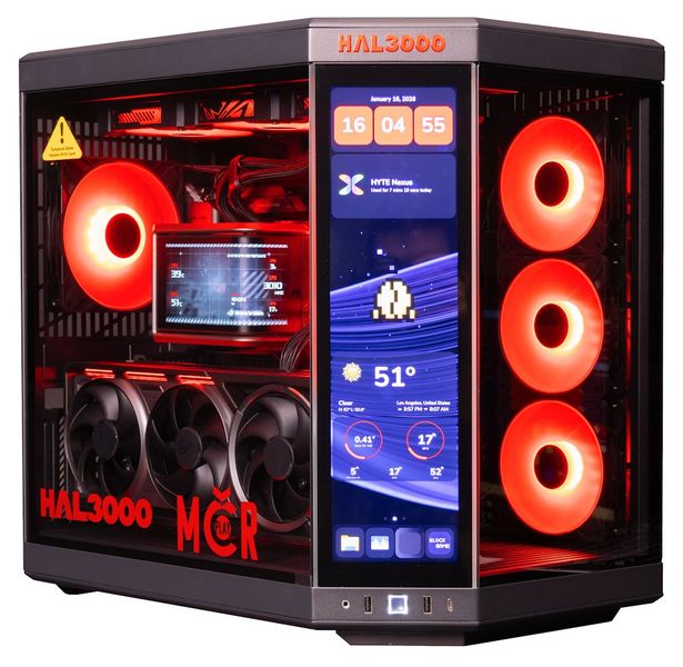 HAL3000 Herní sestava MČR 2026 / AMD Ryzen 9 9950X3D2/ 64GB DDR5/ RTX 5090/ 4TB PCIe5 SSD/ WiFi/ W11 AMD Ryzen 9 9950X3D2, GeForce RTX 5090 32GB, 64GB DDR5, 4TB NVMe SSD, ASUS ROG STRIX X870E-E, Windows 11