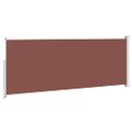 vidaXL Zaťahovacia bočná markíza na terasu 180x500 cm hnedá