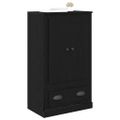 vidaXL Highboard Čierny dub 60 x 35,5 x 103,5 cm Kompozitné drevo