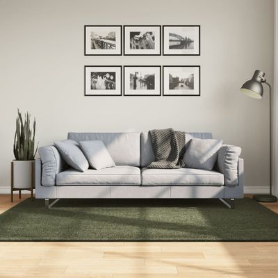 vidaXL Koberec HUARTE krátky vlas mäkký umývateľný zelený 140x200 cm