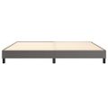 vidaXL Posteľný rám s boxspringom sivý 200x200 cm umelá koža
