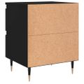 vidaXL Nočné stolíky 2 ks čierne 40x35x50 cm kompozitné drevo