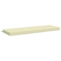 vidaXL Vankúš na lavičku SOEST 100% polyester Krémová 140 x 50 x 8 cm
