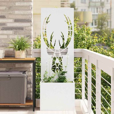 vidaXL Záhradná clona na súkromie Zvieracia potlač Biela 50 x 150 cm
