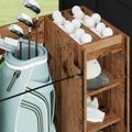 vidaXL Golfová skriňa s kolesom Staré drevo 90 x 45 x 98 cm