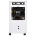 vidaXL Mobilný ochladzovač vzduchu 3-v-1 bielo čierny 73x38x30,5cm 80W