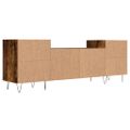 vidaXL TV skrinka dymový dub 160x35x55 cm spracované drevo