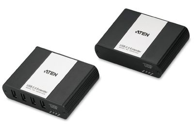 ATEN USB 2.0 predlžka so 4portovým hubom po LAN