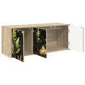 vidaXL Nástenný TV kabinet RHENEN 102 x 33 x 40 cm Dub sonoma