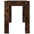 vidaXL Jedálenský stôl dymový dub 120x60x76 cm kompozitné drevo