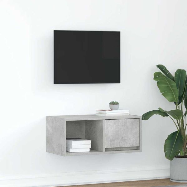 vidaXL TV skrinka, betónovo sivé 60x31x25,5 cm kompoz.drevo