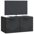 vidaXL Nástenná TV skrinka Čierna 59,5 x 31 x 30 cm Kompozitné drevo