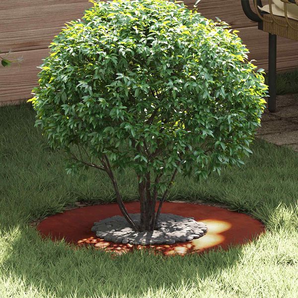 vidaXL vhodný pre ploché stromové krúžky 5 pcs Hnedá Ø30 / 60 cm