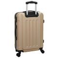 vidaXL Kufor so zámkom 3 ks šampanského 50 x 31 x 78 cm ABS plast