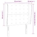 vidaXL Čelo postele so záhybmi hnedé 93x23x118/128 cm umelá koža