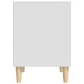 vidaXL Nočný stolík biely 40x35x50 cm spracované drevo
