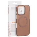 Puzdro Tecto Shield Mistiq Mag pre iPhone 16 Pro 6,3" hnedé