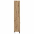 vidaXL Highboard Remeselný dub 69,5 x 34 x 180 cm Kompozitné drevo