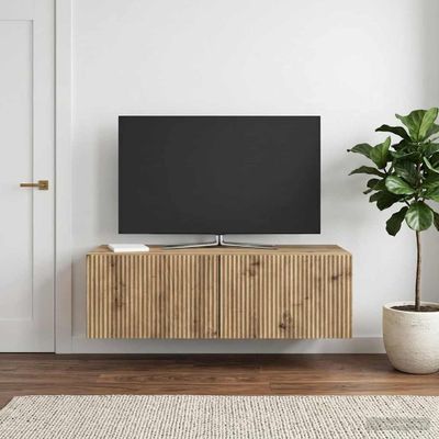 vidaXL Nástenná TV skrinka 98 x 41 x 30 cm Dub artisan