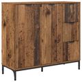vidaXL Servírovacia skriňa Staré drevo 89,5 x 33 x 82 cm