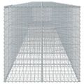 vidaXL Gabiónový kôš s krytom 1100x100x100 cm pozinkované železo