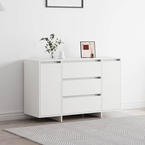 vidaXL Servírovacia skriňa Biela 120 x 41 x 75 cm Kompozitné drevo