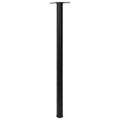 4 výškovo nastaviteľné stolové nohy, čierne, 1100 mm
