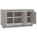 vidaXL Komoda sivá sonoma 102x35x55 cm spracované drevo