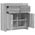 vidaXL Servírovacia skriňa Sivý Sonoma 75 x 36 x 80 cm