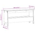 vidaXL Lavica do predsiene 100x28x45 cm masívne borovicové drevo