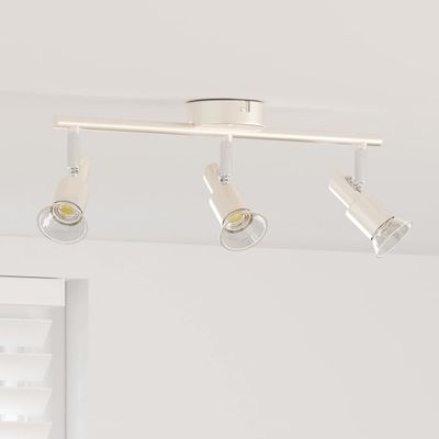 vidaXL Stropné bodové svetlo so bodmi Niklová 39 x 10,5 x 10,5 cm Oceľ