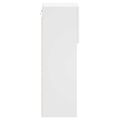 vidaXL TV skrinky s LED svetlami 2 ks biele 30,5x30x90 cm