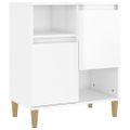 vidaXL Komody 3 ks lesklé biele 60x35x70 cm kompozitné drevo