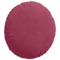 vidaXL Vankúše na sedenie 2 pcs Víno červené Ø 40 x 13 cm Zamat