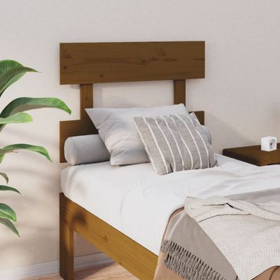 vidaXL Čelo postele medovohnedé 103,5x3x81 cm masívna borovica