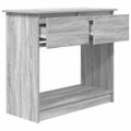 vidaXL konzolový stolík so zásuvkami sivý sonoma 85,5x38,5x74,5 cm