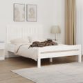 vidaXL Nástenné čelo postele biele 140x3x60 cm masívna borovica