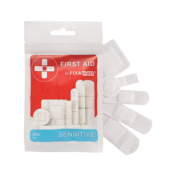FIXAPLAST 1811 FIRST AID Sensitive náplasť (24 rôznych kusov)