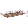 vidaXL Obdĺžniková stolová doska 60x100cm, 15-16 mm, recyklovaný masív